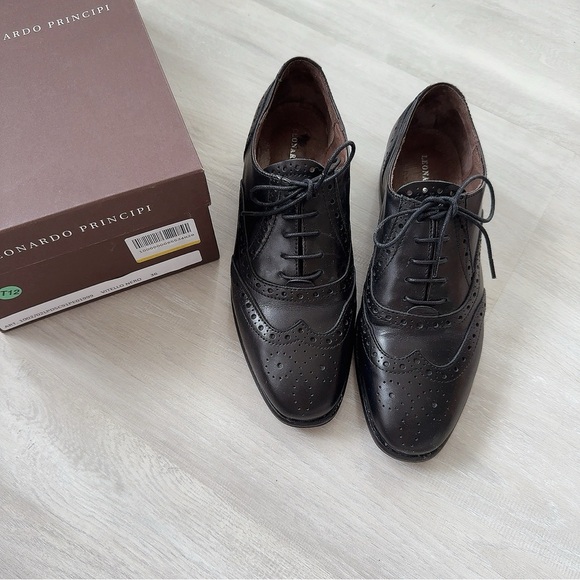 LEONARDO PRINCIPI OXFORD LACE SHOES 36 - Picture 2 of 7